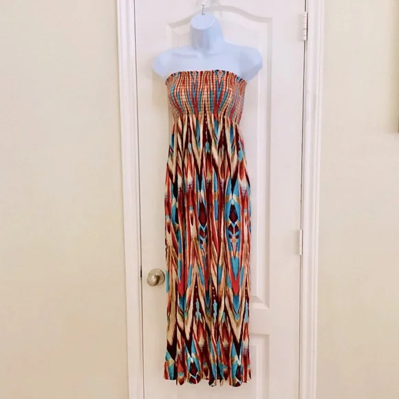 Fashion Magazine | Dresses | Fashion Magazine Tribal Print Sundress |  Poshmark